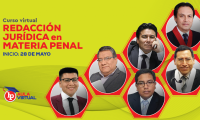 Curso de redacción jurídica en materia penal. Inicio: 28 de mayo