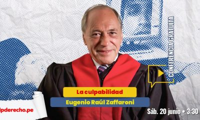 Conferencia gratuita: la culpabilidad, por Eugenio Raúl Zaffaroni